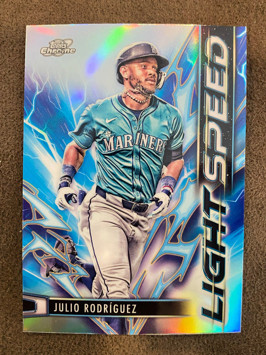 Julio Rodriguez - 2025 Topps Chrome Cosmic - Light Speed Insert - Mariners