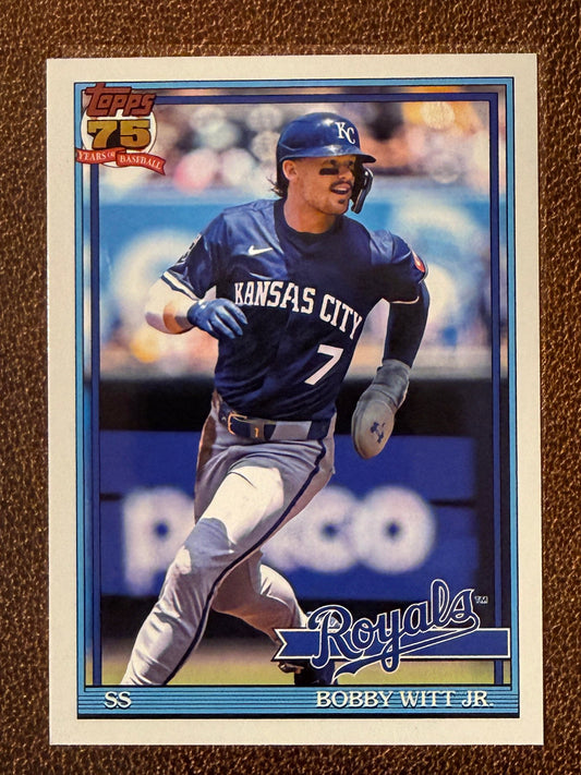 Bobby Witt Jr. - 2026 Topps Series 1 - 1991 Insert - Royals