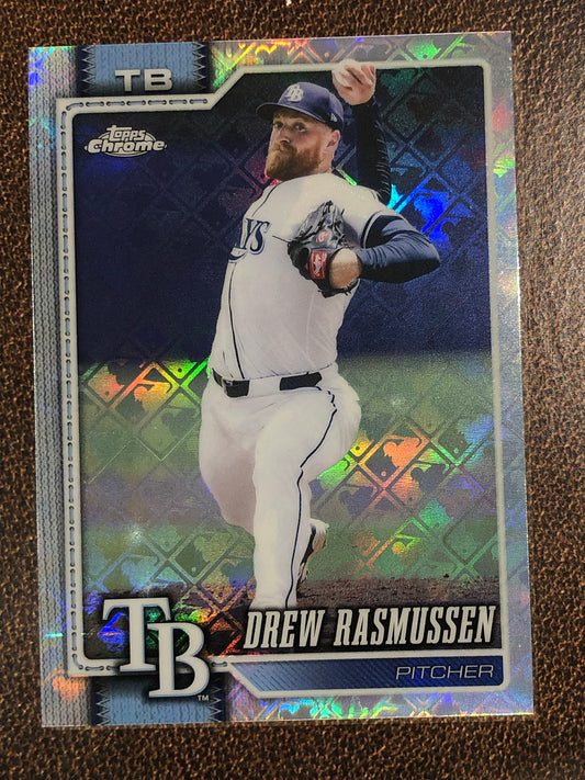 Drew Rasmussen - 2026 Topps Chrome Logofractor - Base Logofractor - Rays