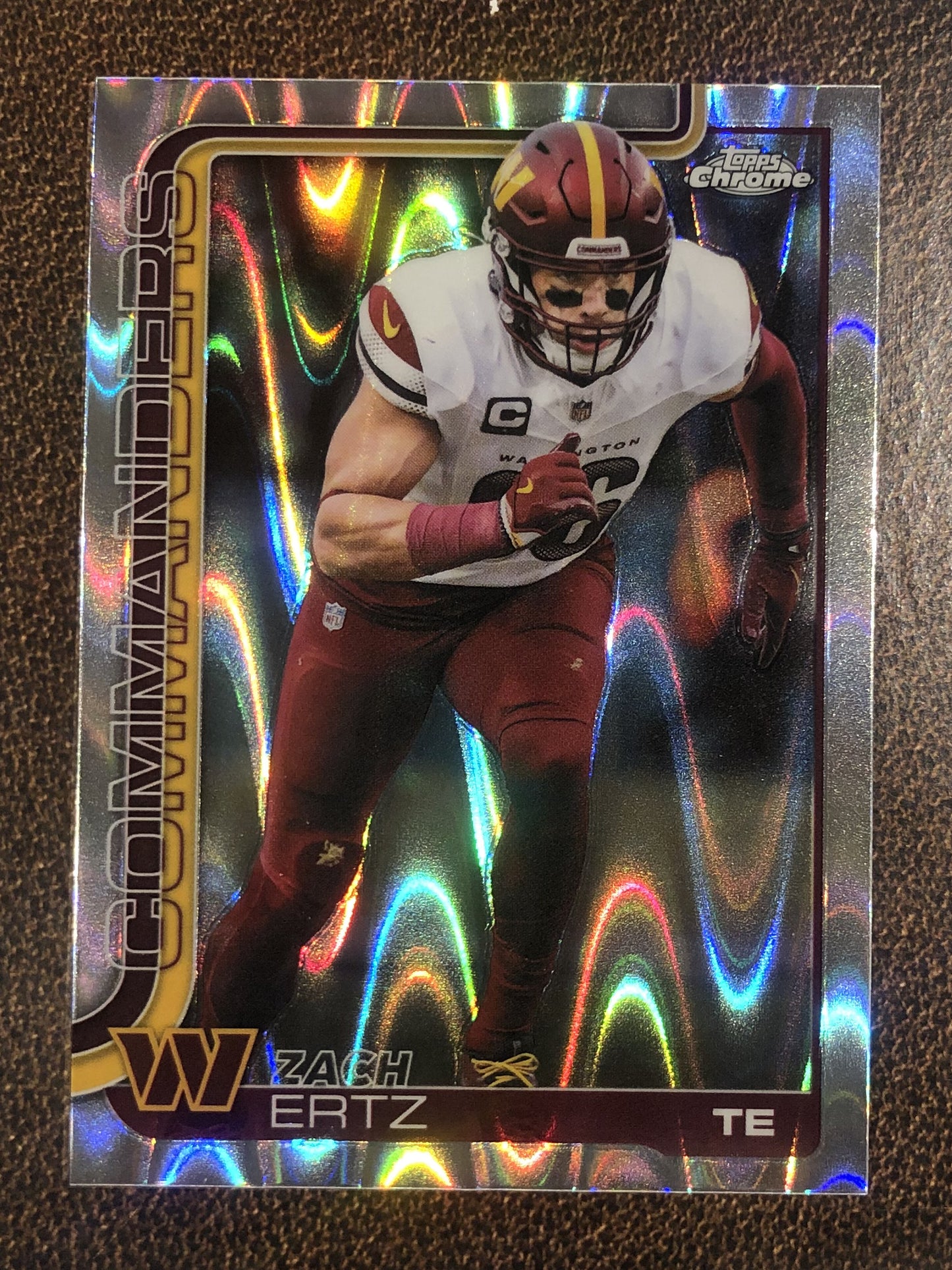 Zach Ertz - 2025 Topps Chrome - Raywave Refractor - Commanders