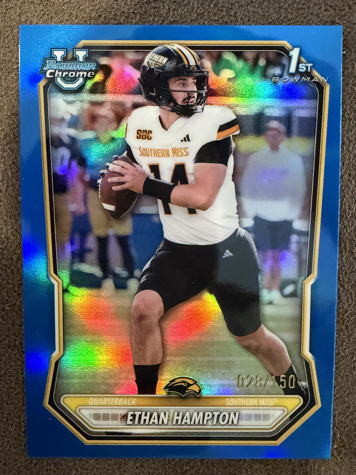 Ethan Hampton - 2026 Bowman Chrome - BLUE 1st Refractor /150 - Northern Illinois