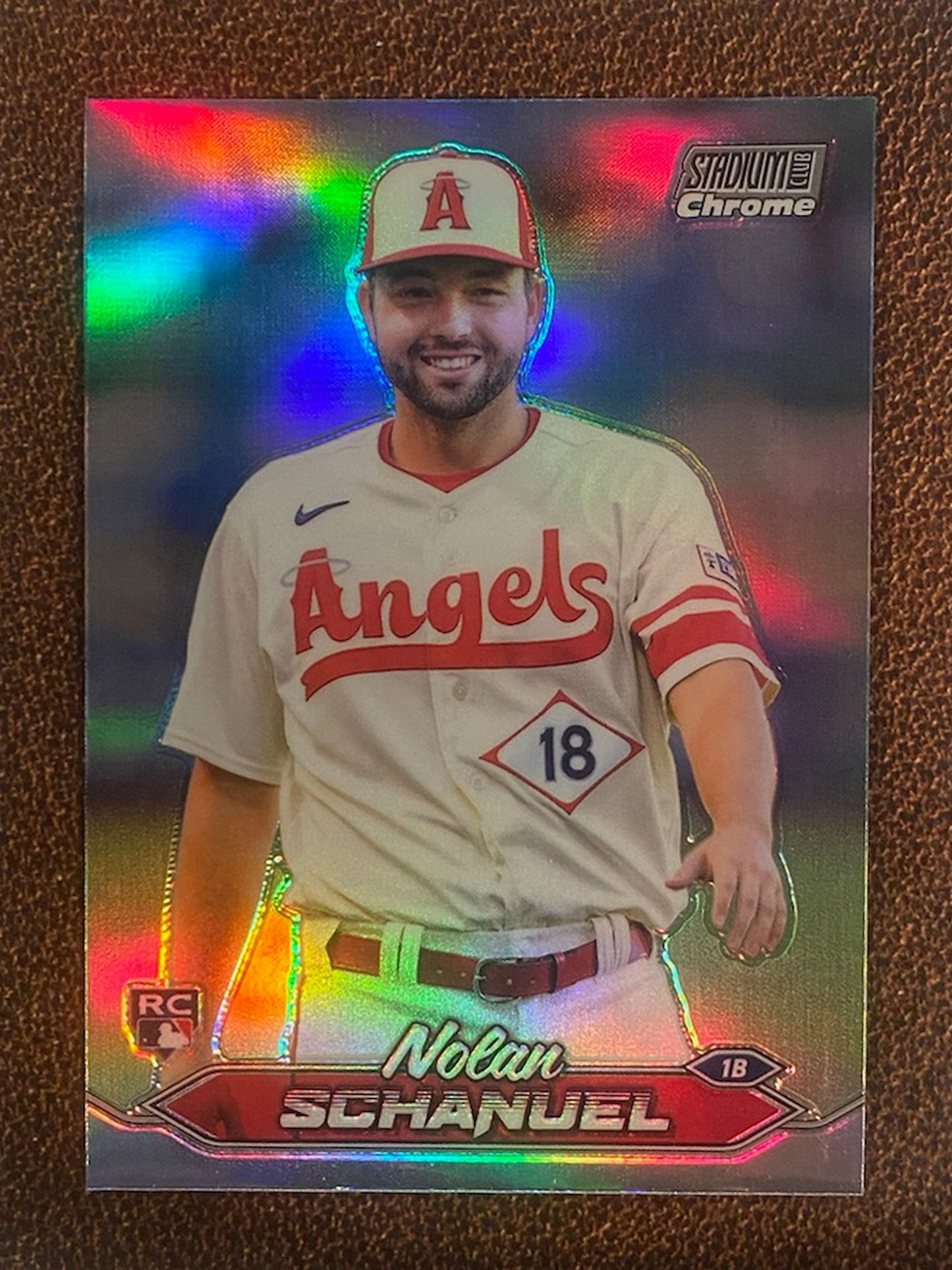 Nolan Schanuel - 2024 Topps Stadium Club - Refractor - Angels
