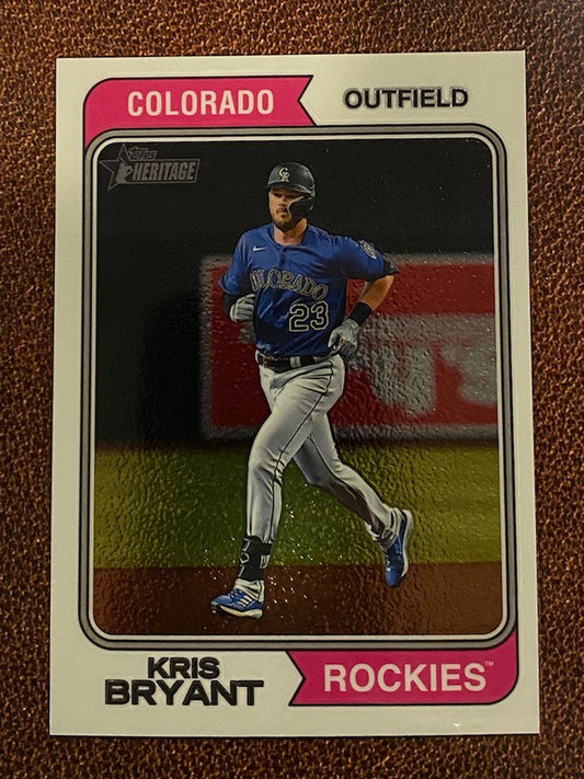 Kris Bryant - 2023 Topps Heritage - Chrome /999 - Rockies