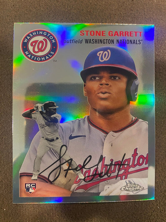 Stone Garrett - 2023 Topps Chrome Platinum - Refractor - Nationals