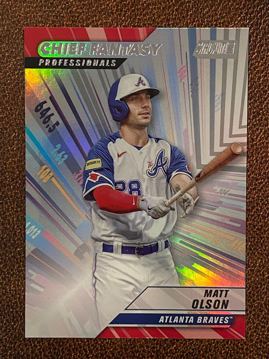 Matt Olson - 2024 Topps Stadium Club - Chief Fantasy - Braves