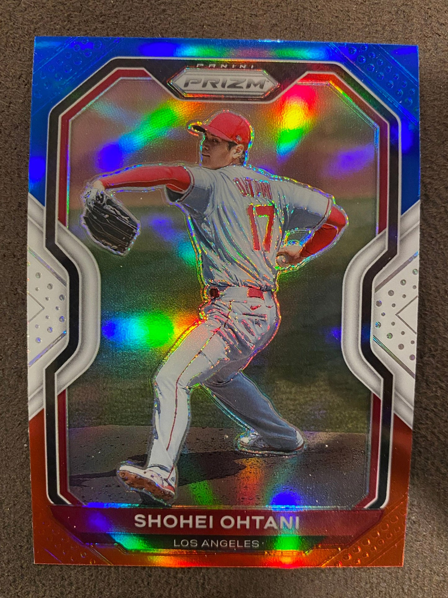 Shohei Ohtani - 2021 Prizm - Red/White/Blue Refractor - Angels