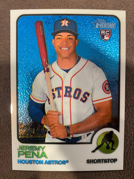 Jeremy Pena - 2022 Topps Heritage High Number - Chrome /999 - Astros