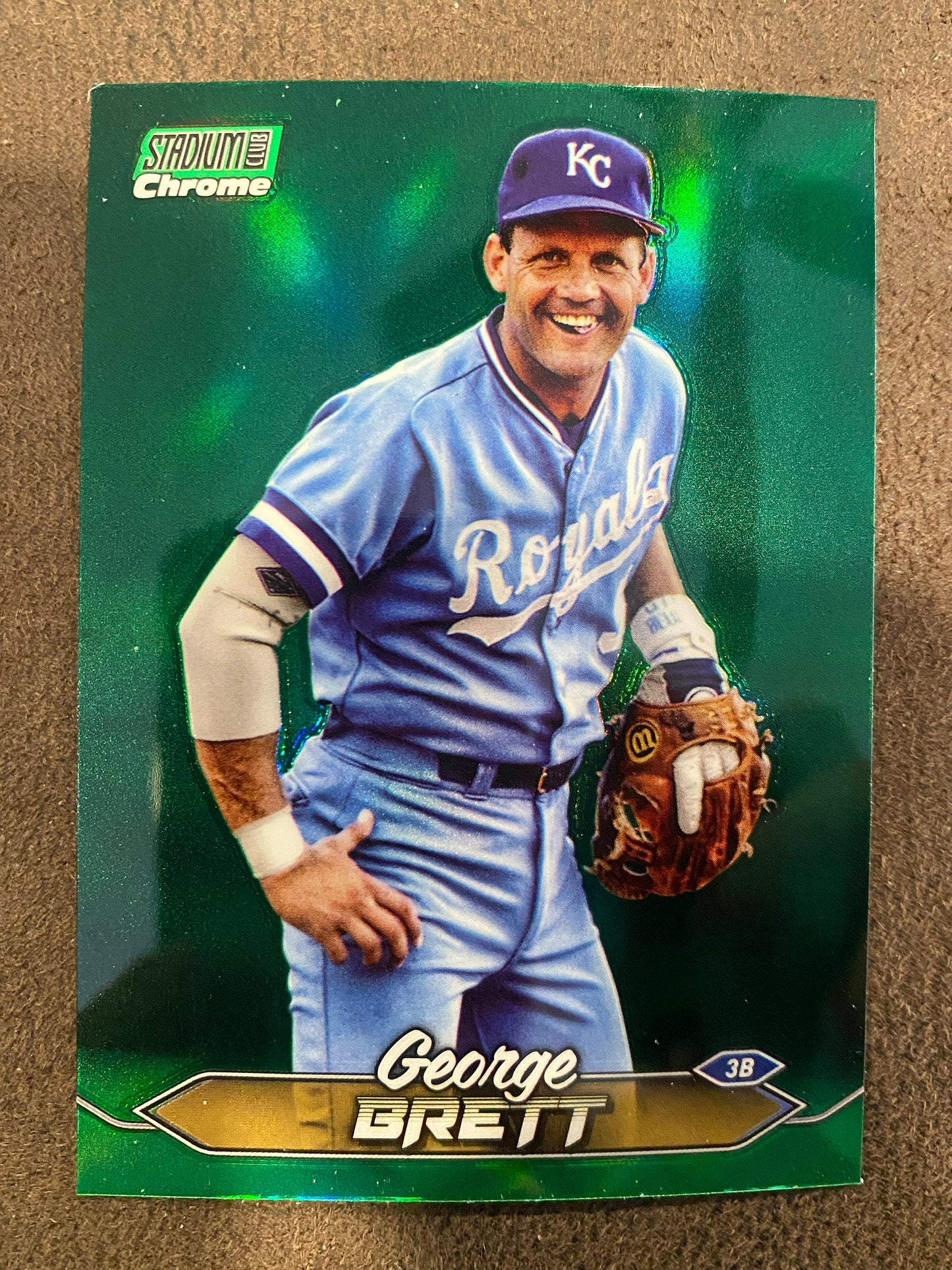 George Brett - 2024 Topps Stadium Club - Green Chrome Refractor - Royals