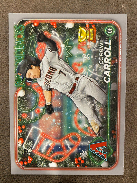 Corbin Carroll - 2024 Topps Holiday - Silver Glitter - Diamondbacks