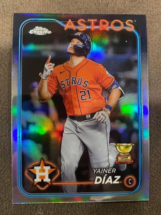 Yainer Diaz - 2024 Topps Chrome - Refractor - Astros