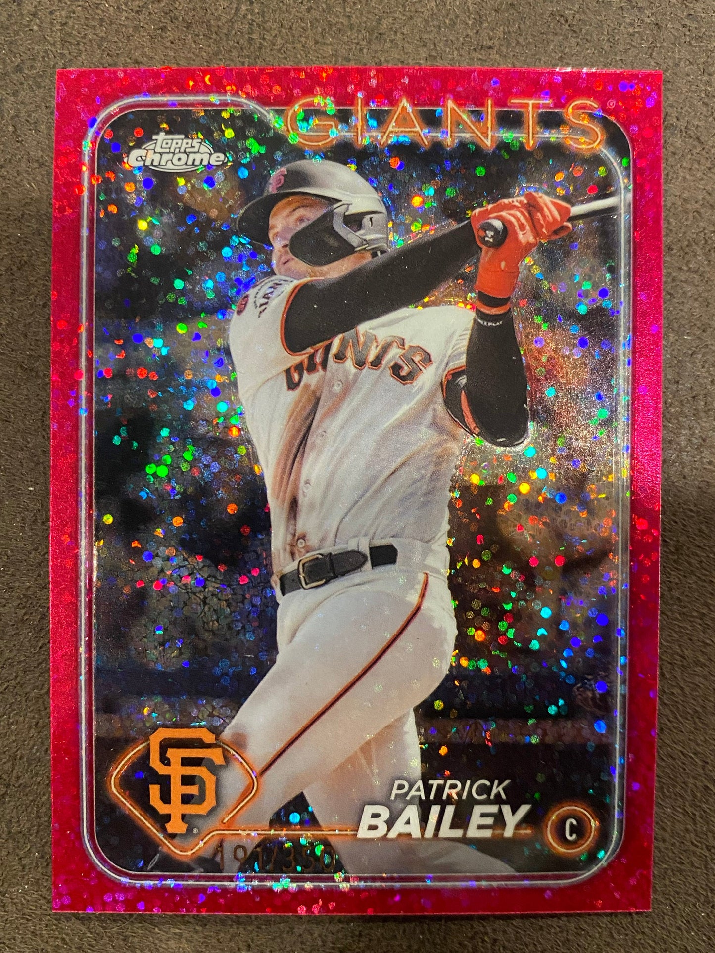 Patrick Bailey - 2024 Topps Chrome - Magenta Speckle /350 - Giants
