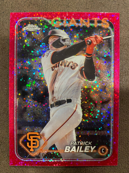 Patrick Bailey - 2024 Topps Chrome - Magenta Speckle /350 - Giants