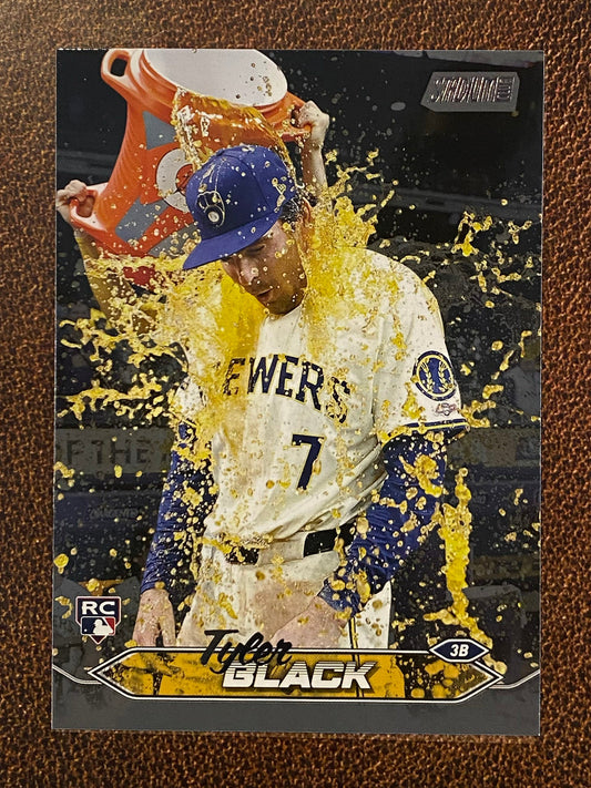 Tyler Black - 2024 Topps Stadium Club - Black Foil - Brewers