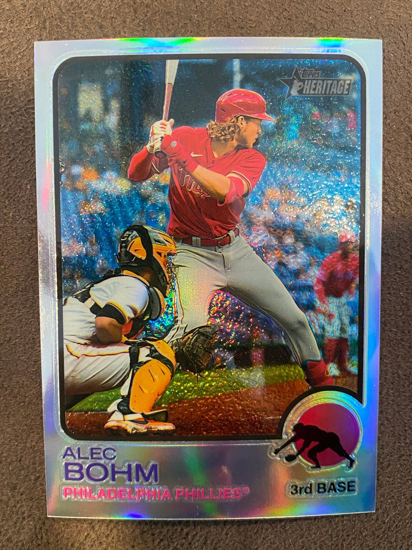 Alec Bohm - 2022 Topps Heritage High Number - Refractor /673 - Phillies