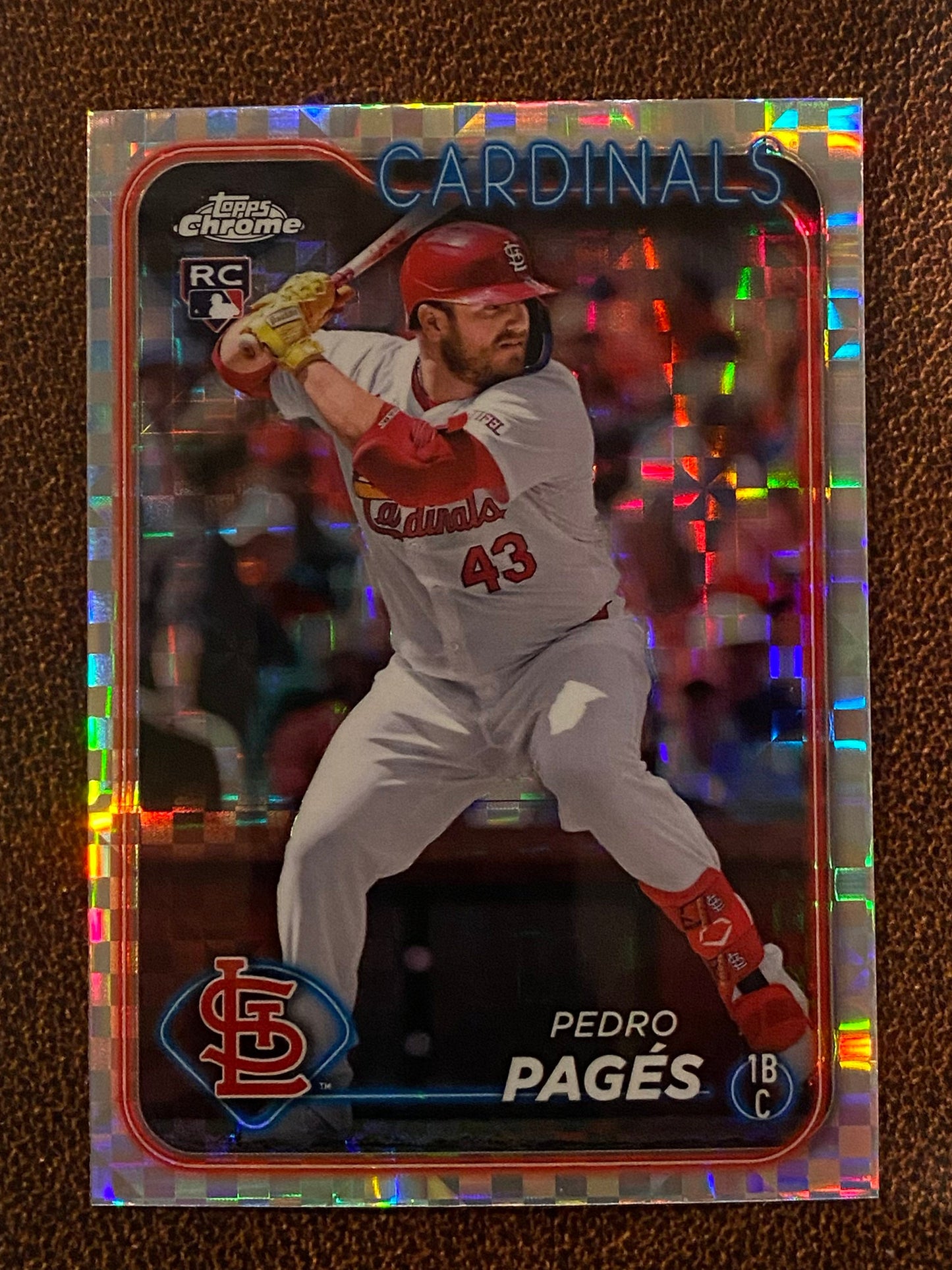 Pedro Pages - 2024 Topps Chrome Update - XFractor - Cardinals