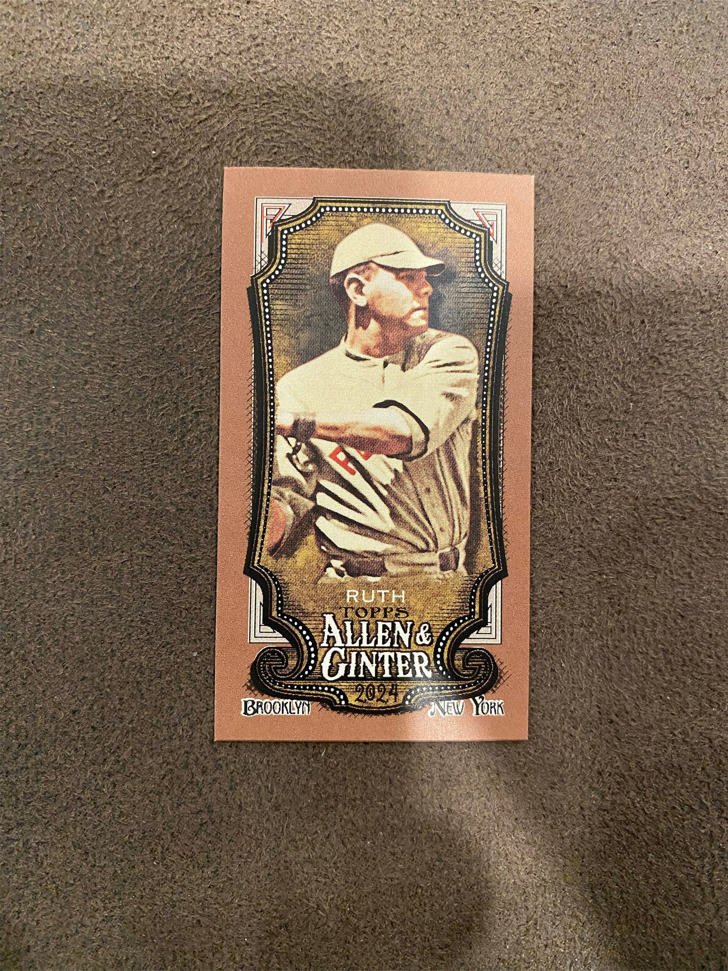 Babe Ruth - 2024 Allen & Ginter - Mini Gold Border - Red Sox