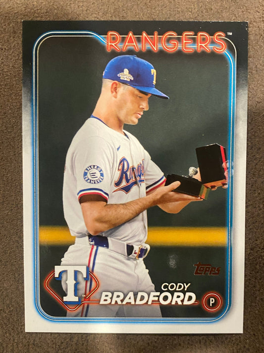 Cody Bradford - 2024 Topps Update - Golden Mirror SSP - Rangers