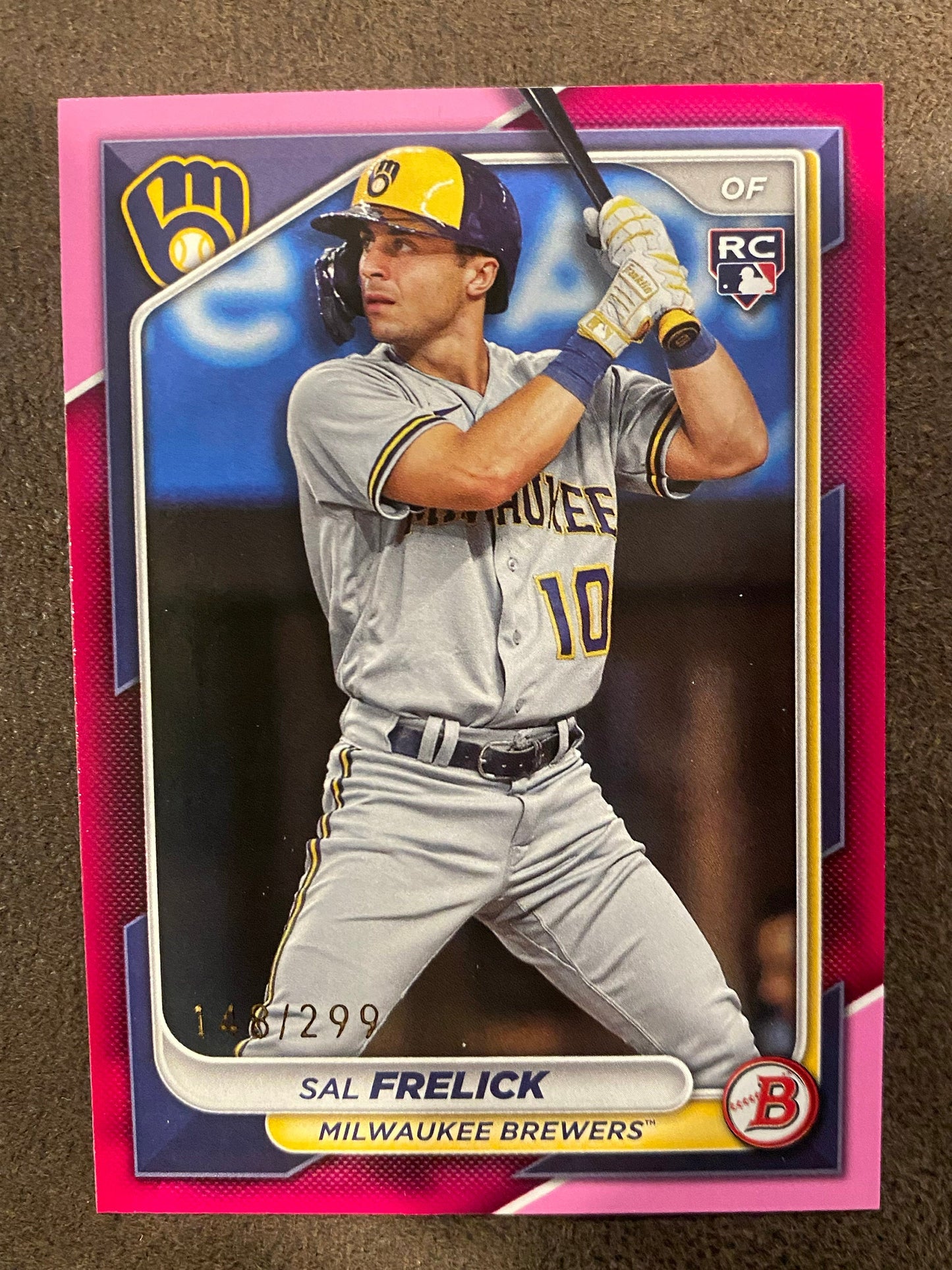 Sal Frelick - 2024 Bowman - Pink /299 - Brewers