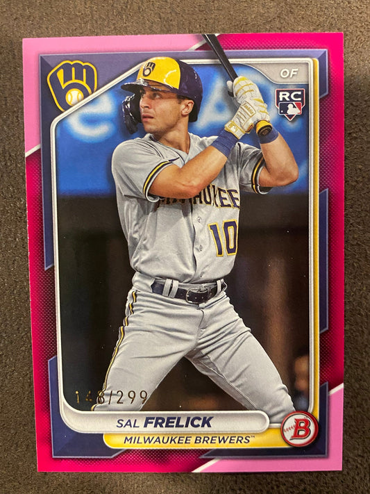 Sal Frelick - 2024 Bowman - Pink /299 - Brewers