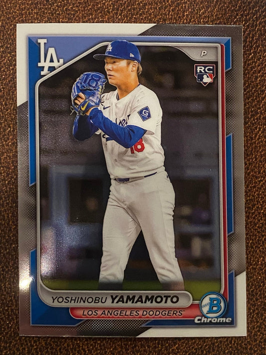 Yoshinobu Yamamoto - 2024 Bowman Chrome - Base Rookie - Dodgers