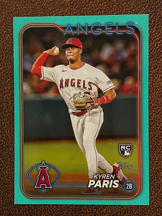 Kyren Paris - 2024 Topps Series 2 - Aqua Parallel - Angels