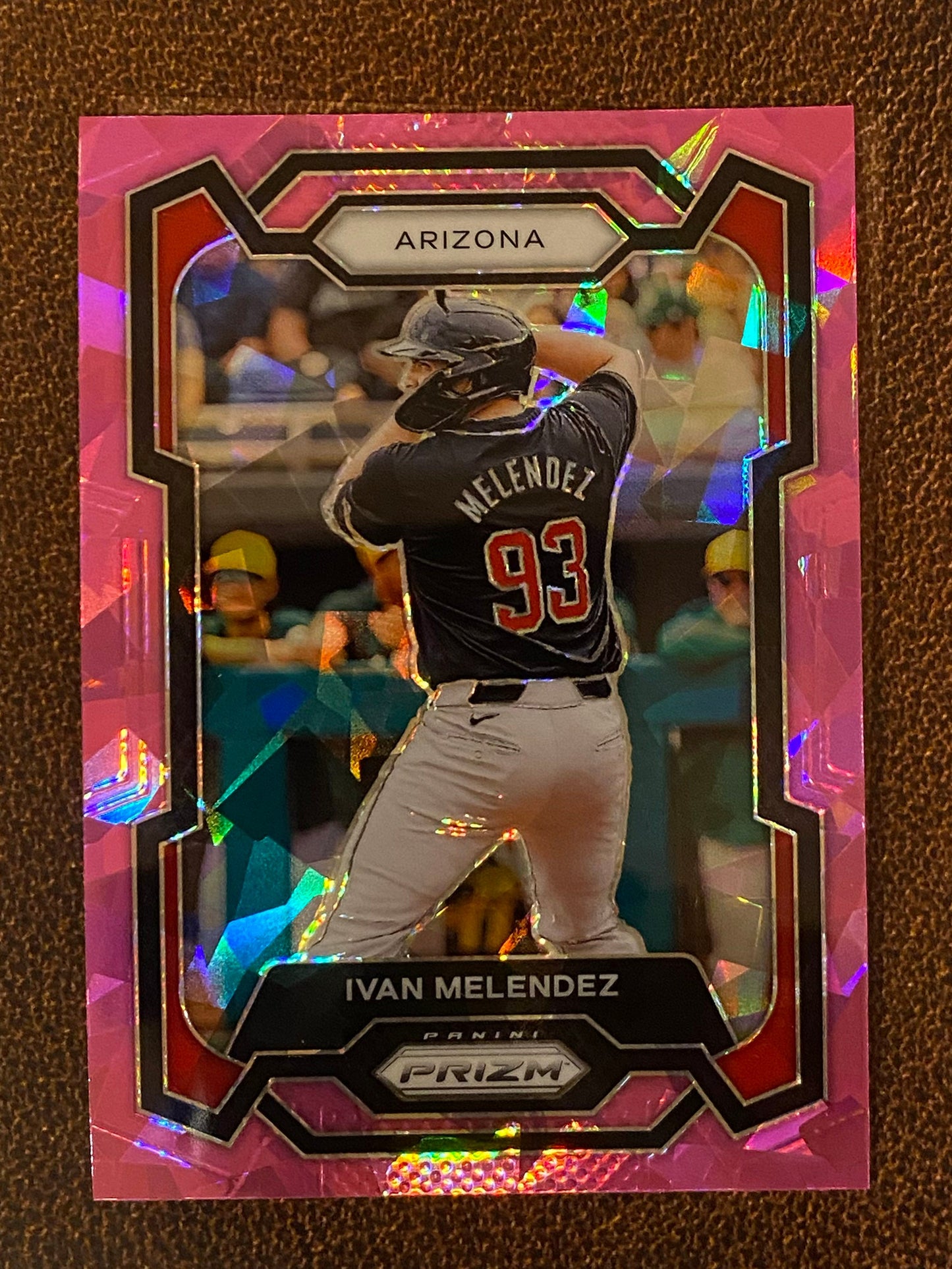 Ivan Melendez - 2024 Panini Prizm - Pink Ice Mega - Diamondbacks