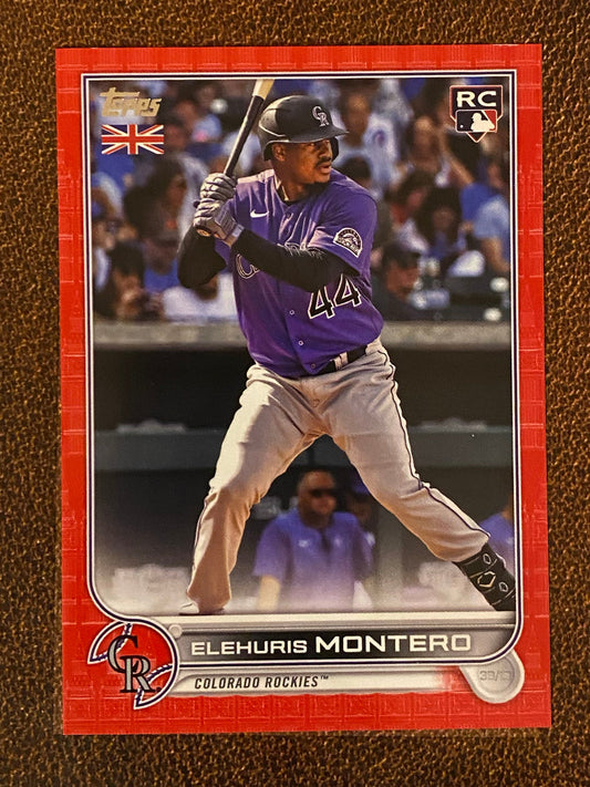 Elehuris Montero - 2022 Topps UK - Big Ben Red /99 - Rockies