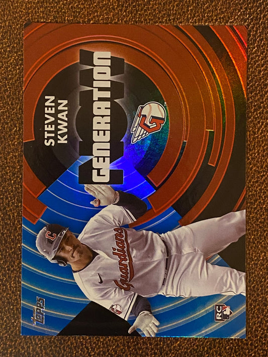 Steven Kwan - 2022 Topps Update - Generation Now BLUE - Guardians