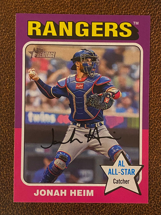 Jonah Heim - 2024 Topps Heritage - Low Number Short Prints - Rangers
