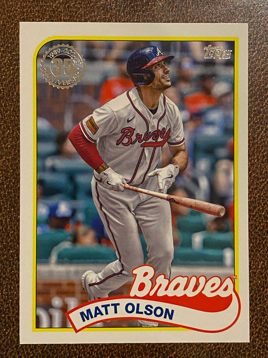 Matt Olson - 2024 Topps Series1 - 1989 Inserts - Braves