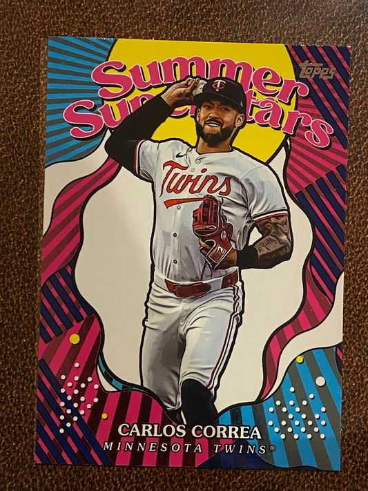 Carlos Correa - 2025 Topps Series 2 - Summer Superstars Insert - Twins