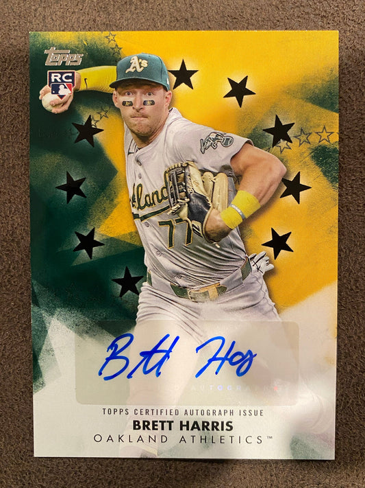 Brett Harris - 2024 Topps Update - Baseball Stars AUTO Black /199 - Athletics
