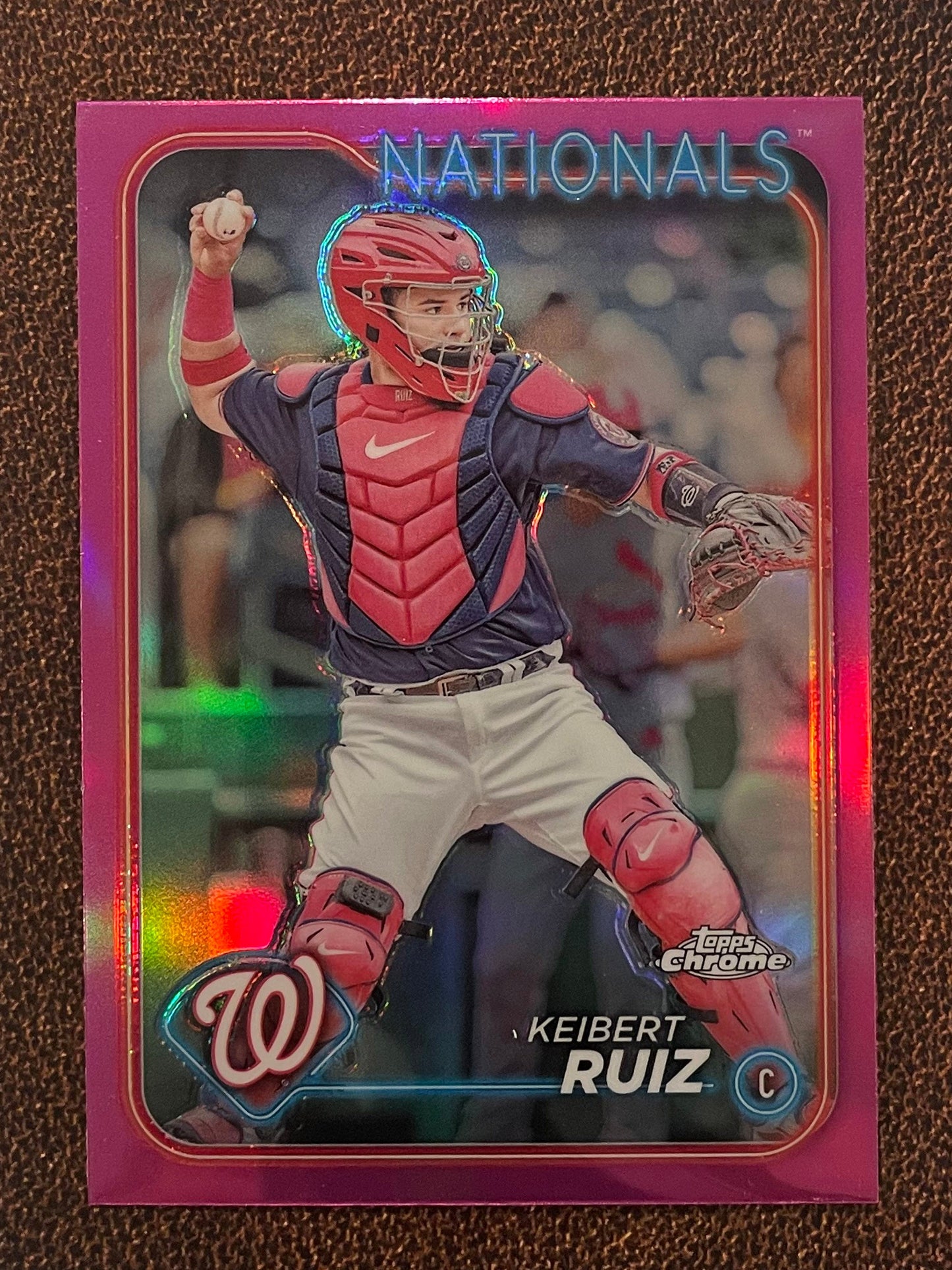 Keibert Ruiz - 2024 Topps Chrome - Pink Refractor - Nationals