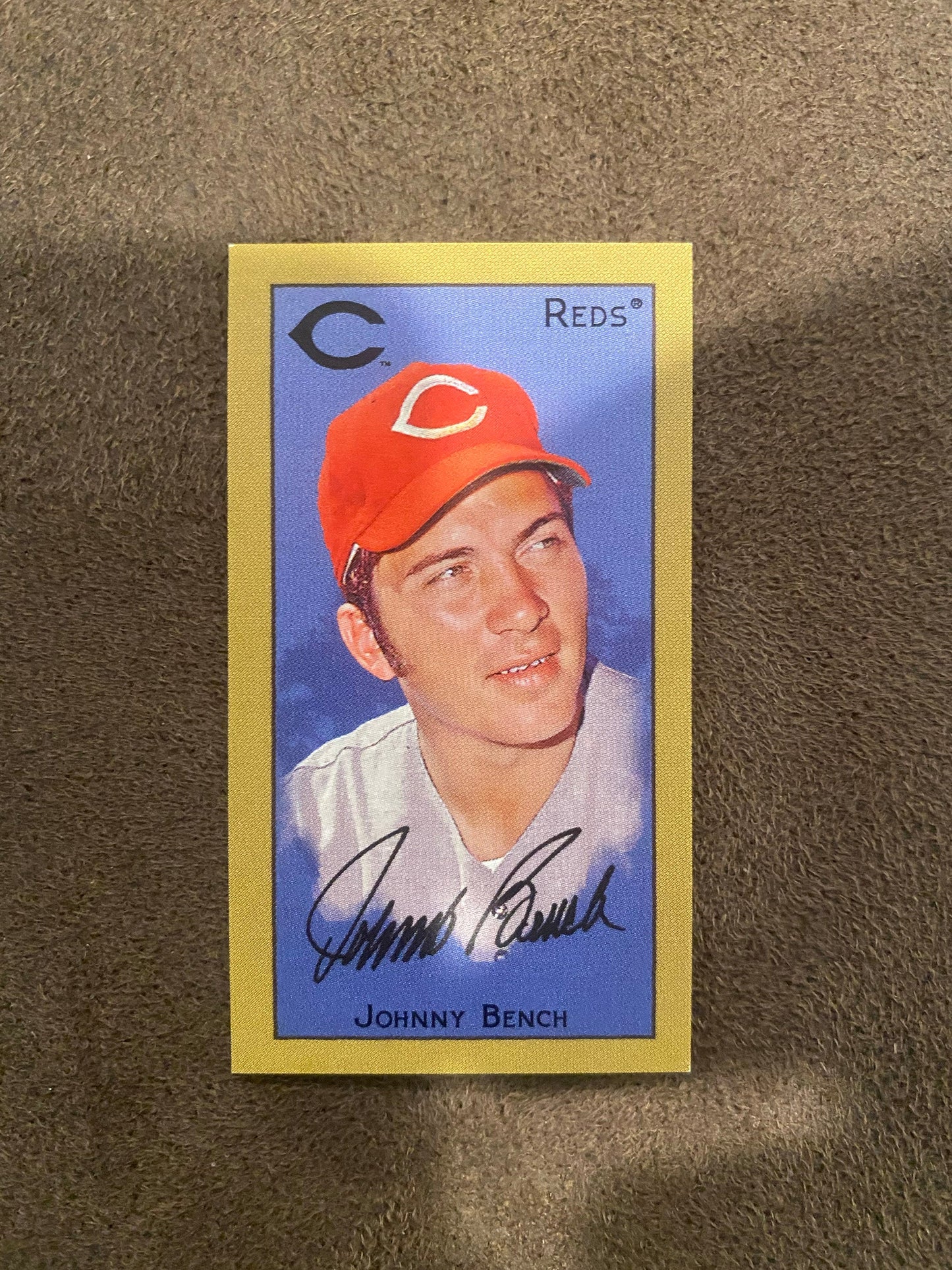 Johnny Bench - 2025 Topps T205 Mini - Piedmont Back (**Corner Whiting**) - Reds