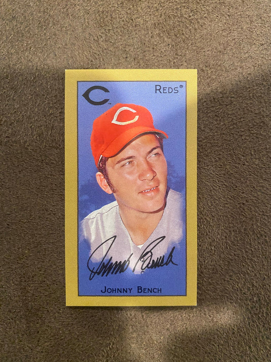 Johnny Bench - 2025 Topps T205 Mini - Piedmont Back (**Corner Whiting**) - Reds