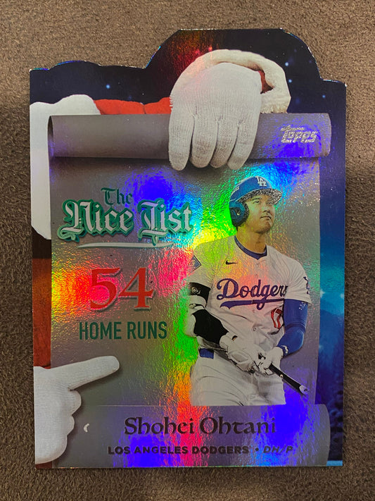 Shohei Ohtani - 2025 Topps Holiday - The Nice List (Home Runs) - Dodgers