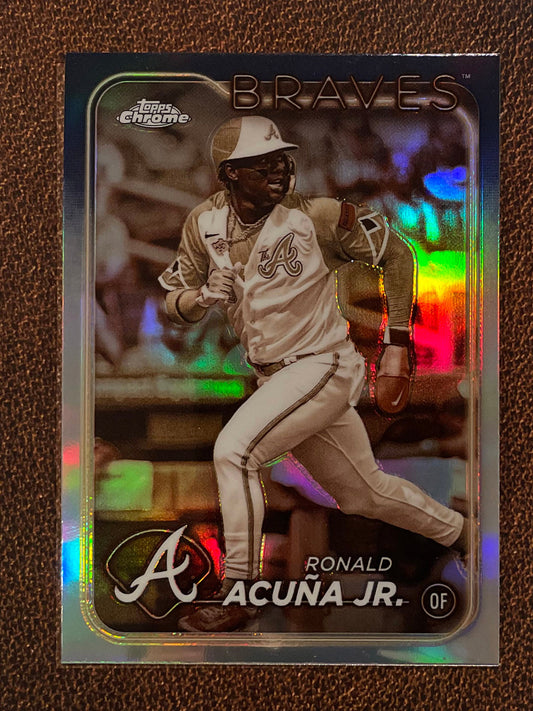 Ronald Acuna Jr. - 2024 Topps Chrome - Sepia Refractor - Braves