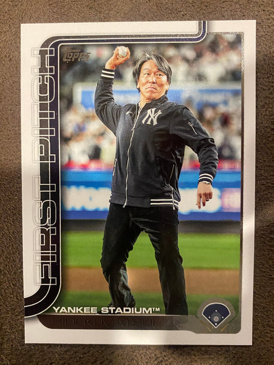 Hideki Matsui - 2025 Topps Update - First Pitch Insert - Yankees