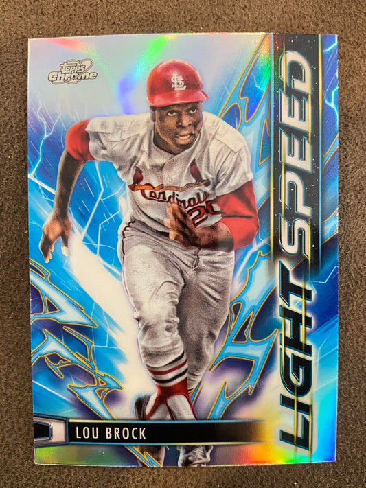 Lou Brock - 2025 Topps Chrome Cosmic - Light Speed Insert - Cardinals