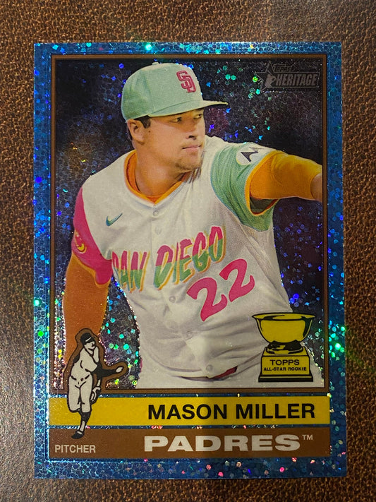 Mason Miller - 2025 Topps Heritage High Number - Blue Sparkle - Padres