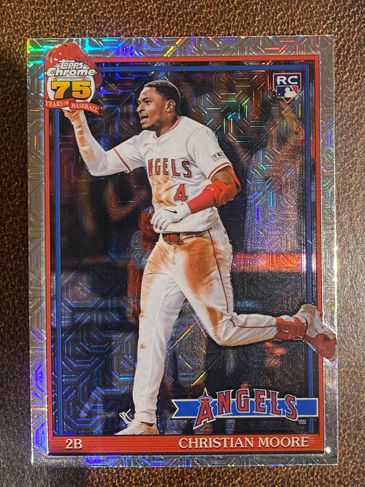 Christian Moore - 2026 Topps Series 1 - Mojo Refractor - Angels