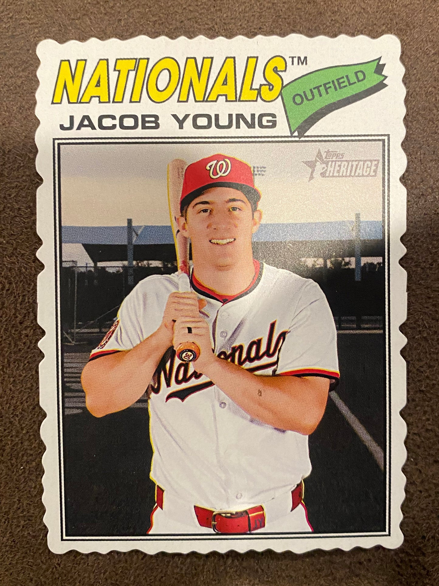 Jacob Young - 2026 Topps Heritage - Deckle Edge - Nationals