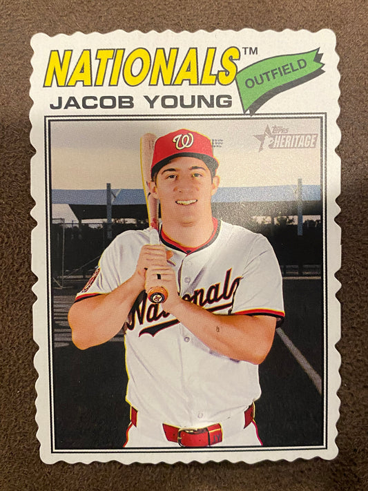 Jacob Young - 2026 Topps Heritage - Deckle Edge - Nationals