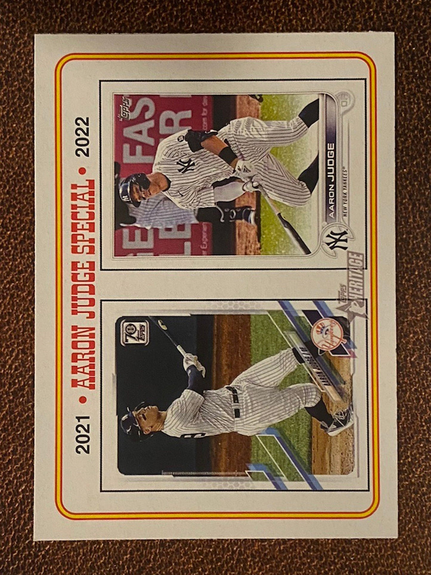 Aaron Judge - 2023 Topps Heritage - 2021/2022 - Yankees