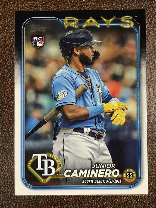 Junior Caminero - 2024 Topps Update - Rookie Debut Base - Rays
