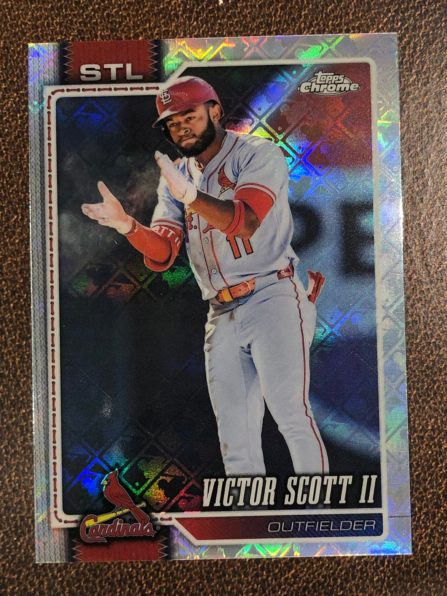 Victor Scott II - 2026 Topps Chrome Logofractor - Base Logofractor - Cardinals