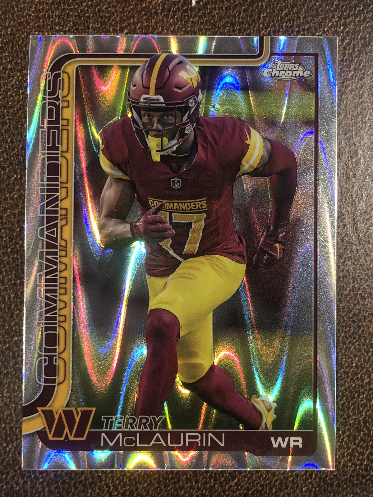 Terry McLaurin - 2025 Topps Chrome - Raywave Refractor - Commanders