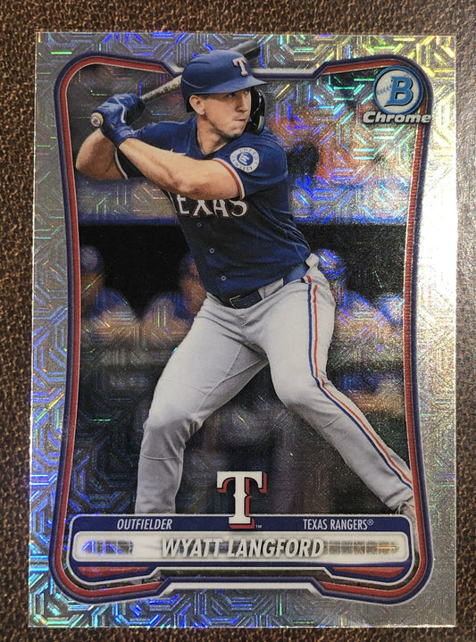 Wyatt Langford - 2026 Bowman Chrome - MOJO - Rangers
