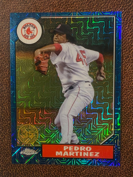 Pedro Martinez - 2022 Topps - Silverpack Mojo BLUE /150 - Red Sox