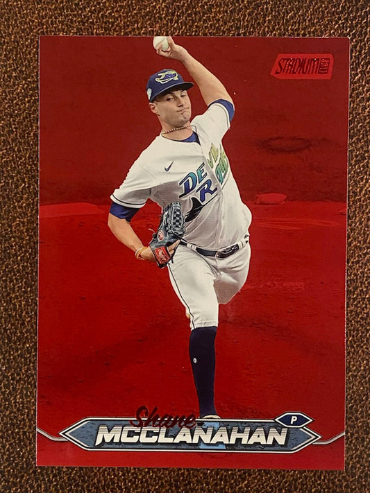 Shane McClanahan - 2024 Topps Stadium Club - Red Foil - Rays